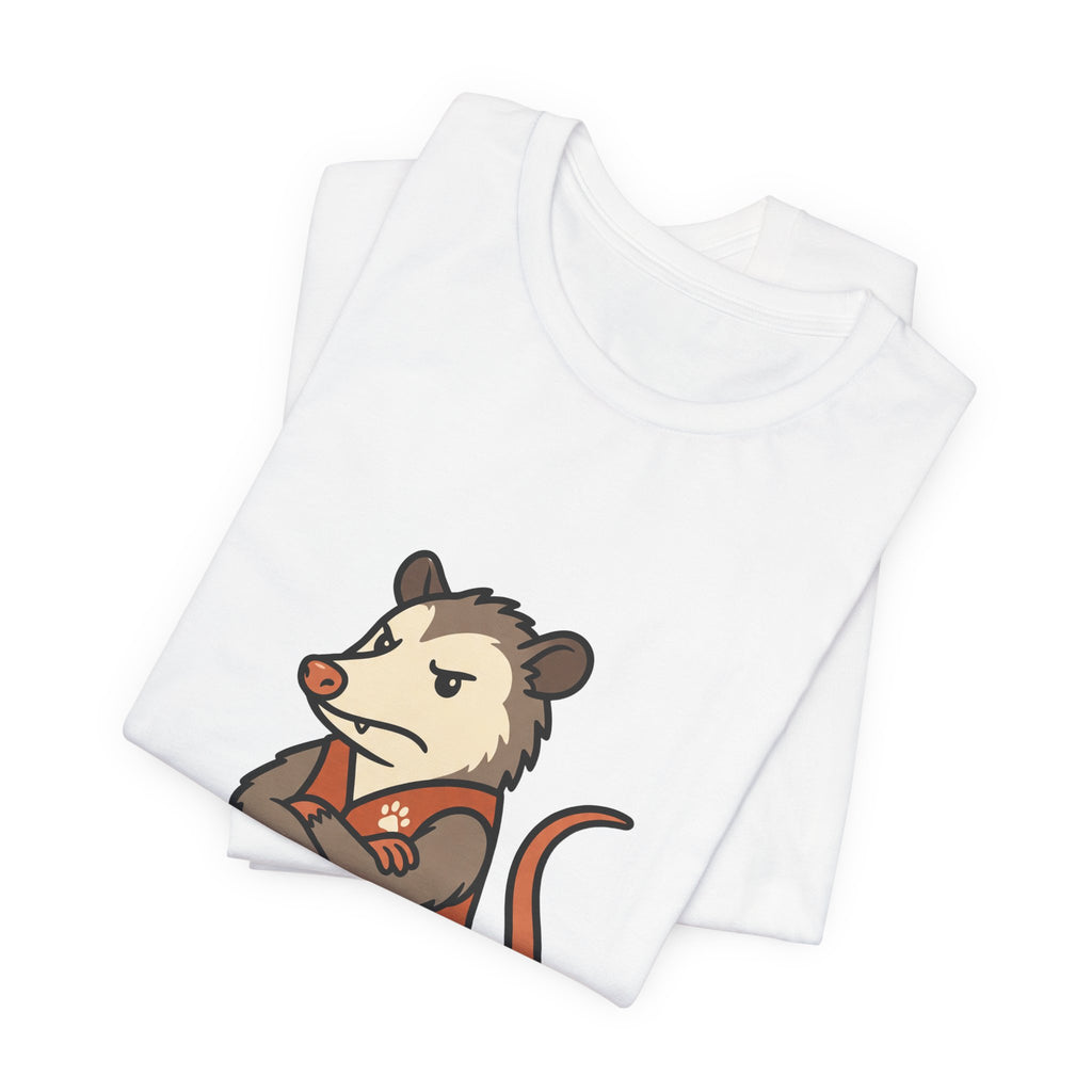 Emotional Support Animal Off Duty Shirt - Funny Possum Meme Tee for Anxiety