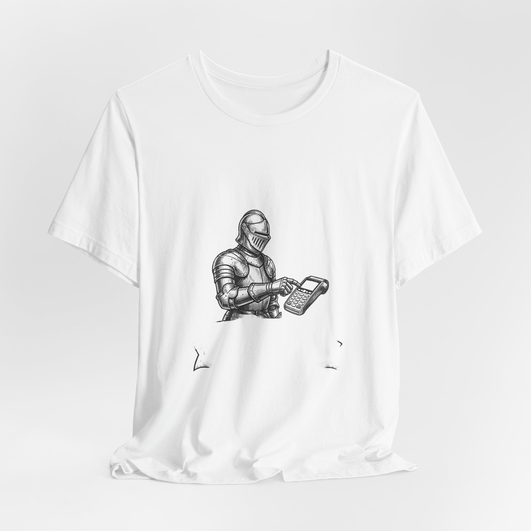 Ye Olde Contactless Payment Shirt - Funny Medieval Knight Meme Tee
